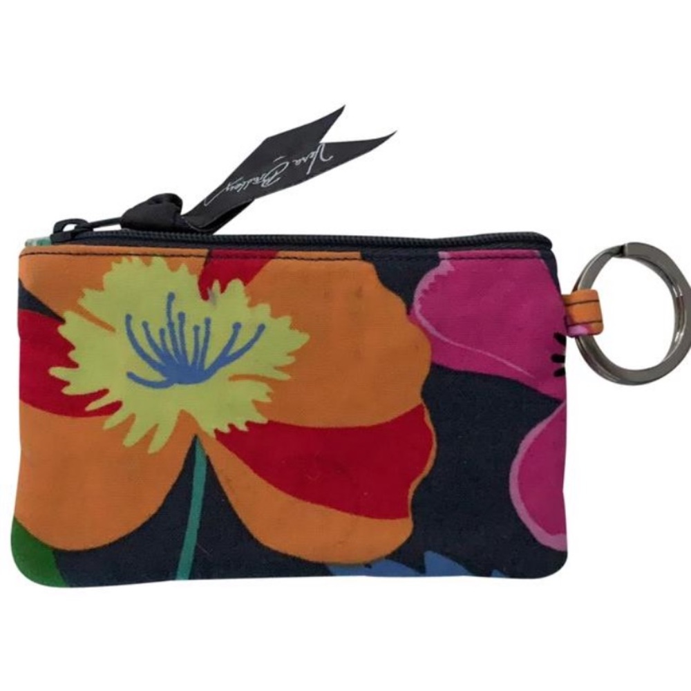 Vera Bradley grey and multicolored floral wallet